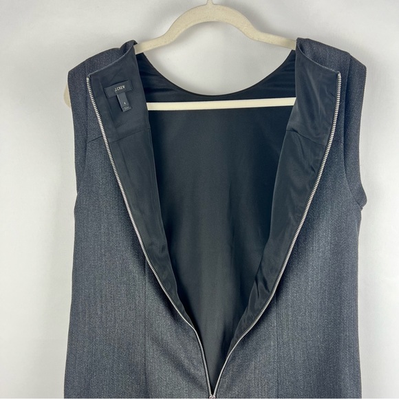 J. Crew Dark Gray Sleeveless Shift Dress Size 6 - Picture 7 of 11